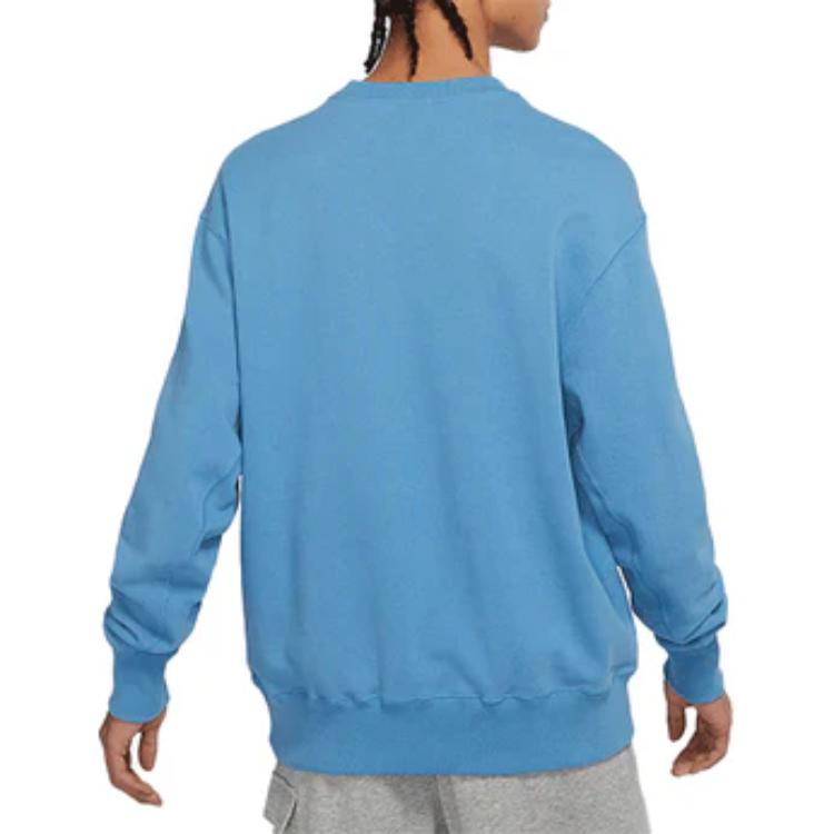 Nike Sweatshirts Men's Blue Crew Neck Moderate Regular DA0022-469