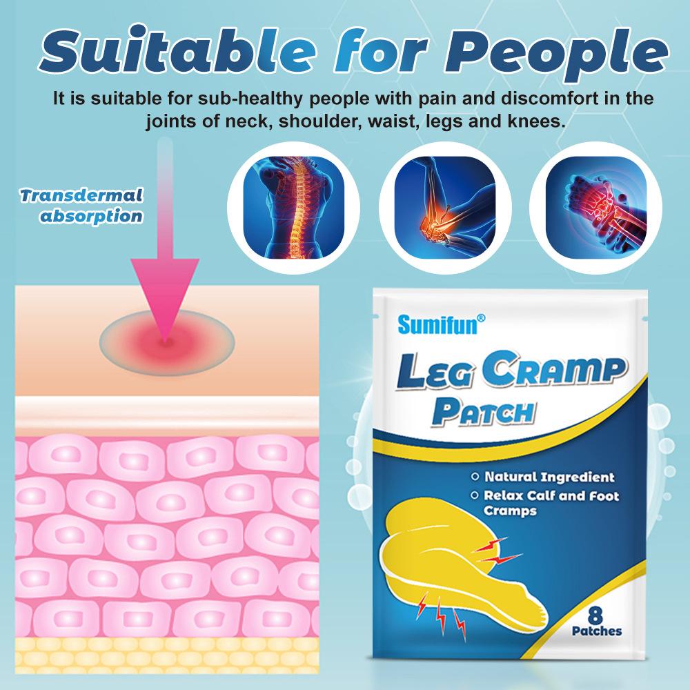 Leg Crampli Patch Joint Pain Relief Patch Relax Calf and Foot Cramps Plaster Patch