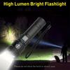 Telescopic Zoom Flashlight with Built-in Rechargeable Handheld Home Safety Lighting, Durable Structure, Emergency Preparation, Essential for Camping
