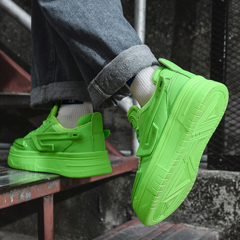 25/5000 Four Seasons Fashion Sports Casual Shoes Men's Fashion Shoes Youth Personality Board Shoes Men Thick Sole Increase