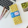 Canvas Cosmetic Tools Storage Roll Foldable Multipurpose Penbag Polka Dot Makeup Brush Bag  Women