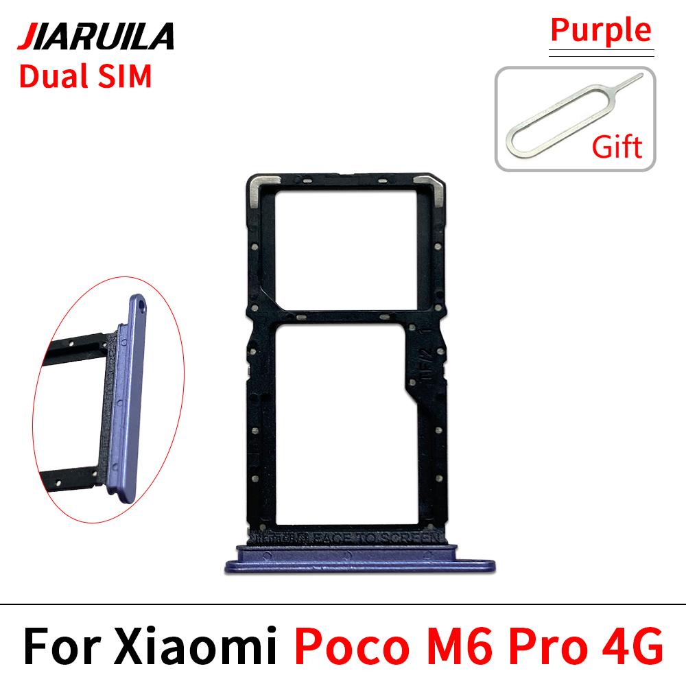 Для Xiaomi Poco M1 M1S M6 Pro 1G 1G Телефон Новый лоток для SIM-карты и SD-карты Держатель Черный