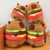 Adorable Capybara Plush Toy Burger Cartoon Girl Sleep Companion Gift Birthday