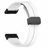 For Garmin Fenix 7X/6X/5X Watch Strap Magnetic Buckle Silicone Band with 26mm PC Connector