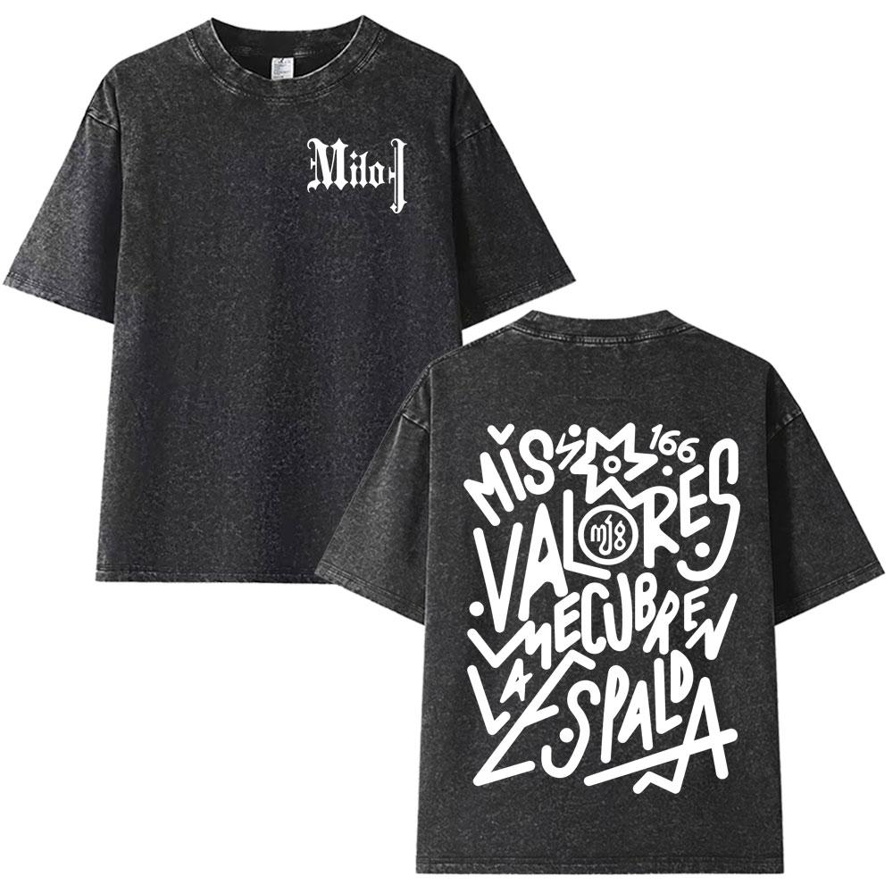 Rapper Milo J New Album Merch Mens Womens Clothing Loose Vintage Washed T Shirt Aesthetic Short Sleeve Tshirts Unisex