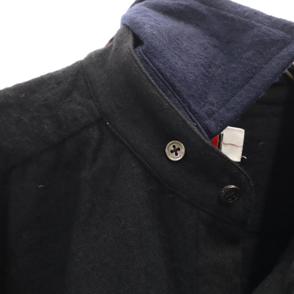 By H. Made In Japan Wool Blend Long Sleeve Shirt 3 Black Men's Used