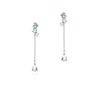 K10 White Gold Earrings 111426153202 [4℃] (WG) Women's