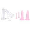 4 Pcs Massage Vacuum Jars Cans Cupping Silicone Cans for Face Massage Anti Cellulite Anti-wrinkle Device Massager Cupping Set