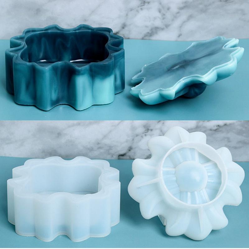 Crow Heart Storage Box Silicone Mold DIY Epoxy Mold Candle Cup Silicon Molds for Resin Art