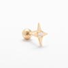 LUNNE 14k Star-Cubic Piercing (14K Gold) #W05