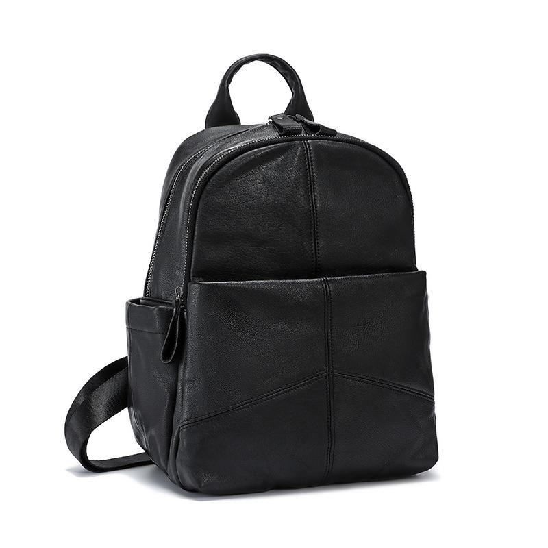 Leather Women's Bag New Backpack Women's Large-capacity Versatile Backpack College Style Backpack