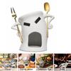 Кружка для шоколадного фондю с вилкой-ложкой, мини-чашка для хот-пота