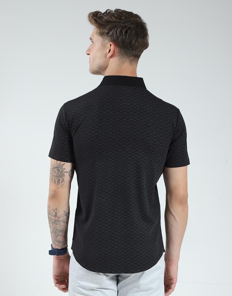 Men's Slim Fit Printed | Half Sleeves | Spread Collar | Front Pocket | Stylish & Casual Shirt for Men