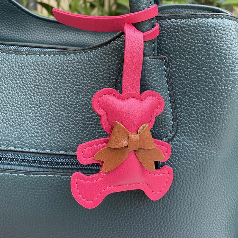 ПУ кожаный брелок милый бант декоративная сумка кулон украшение несколько цветов женщины девушки подарочные аксессуары