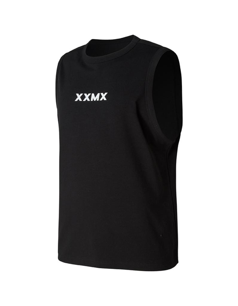 XEXYMIX Мышечный крой Двойной без рукавов Черный