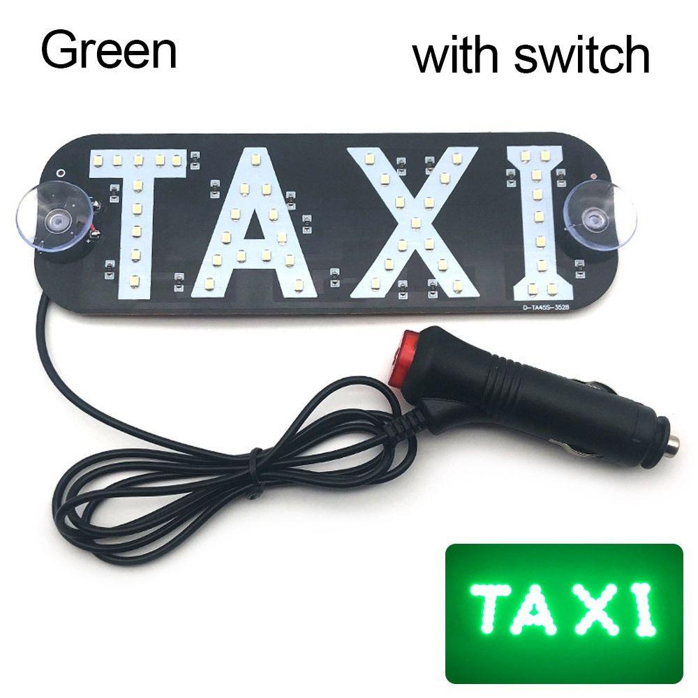 LED Taxi Light With/without Switch 45SMD 2835 Car Signal Lamp Cab Indicator Light Panel Signal Beacon Windscreen Car Accessory