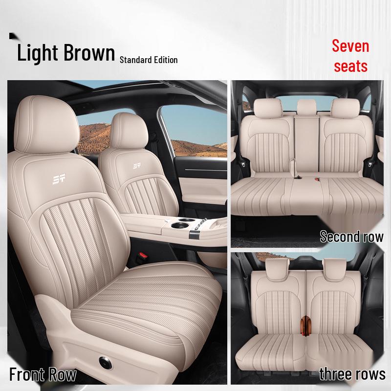 Универсальный всесезонный кожаный чехол на сиденье для Geely Galaxy Starbright 8