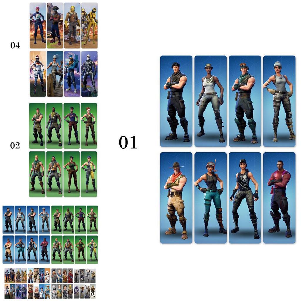 Fortnite 8pcs Bookmarks Kids Gift Present Perfect Party Bags Royale Battle