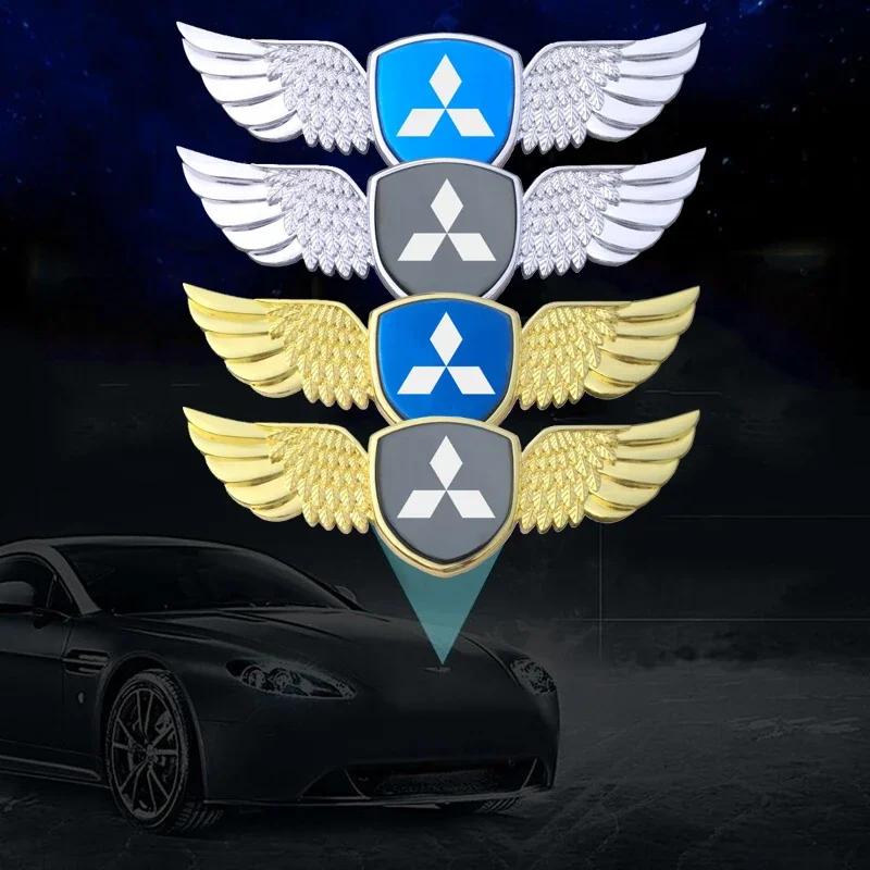 Наклейки на кузов автомобиля Эмблема Крылья Значок для Mitsubishi Lancer 9 10 ASX L200 Colt Pajero Outlander Eclipse Mirage Автоаксессуары