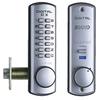 Digital Lock DX Silver Color TLH Automatic Lock Type Residential Entrance Back Exit Auxiliary Lock for Mechanical Numeric Keypad PIN Unlock Type