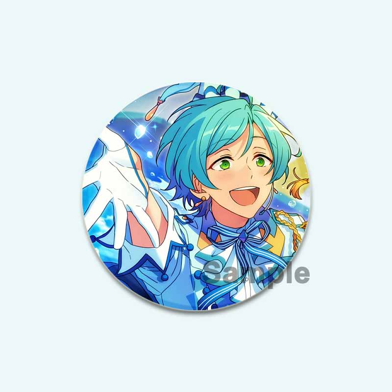 32/44/58mm Anime Collection Ensemble Stars Tinplate Pin Round Cartoon Snap-in Brooches for Backpack Accessories Badge Handmade Decoration