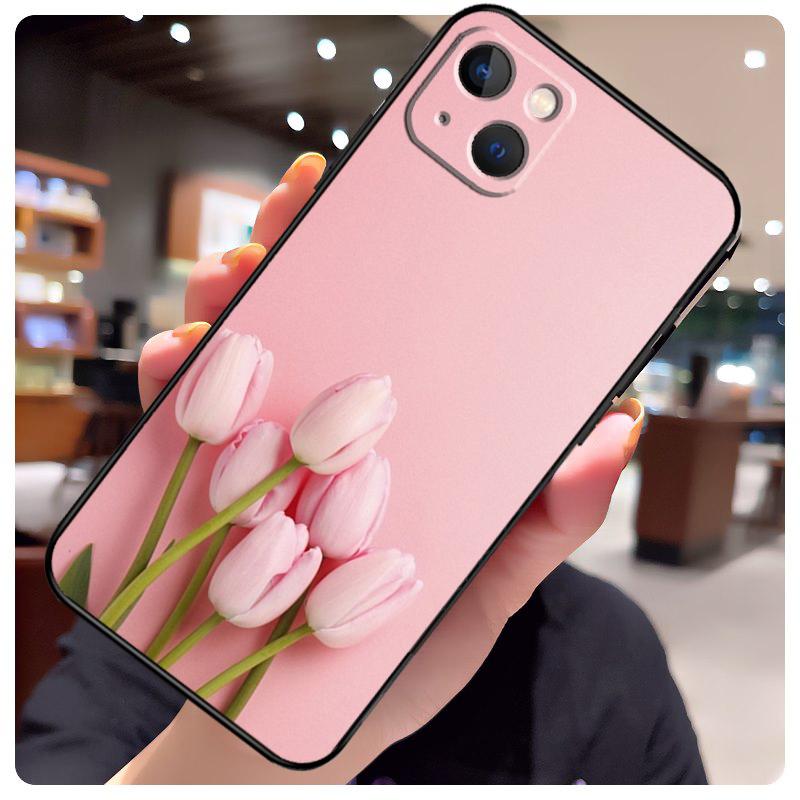 Цветочный чехол с тюльпанами для iPhone 13 Pro Max 16 15 11 12 14 17 Pro Max mini 15 16 Plus 16e 17 Air Чехол для телефона