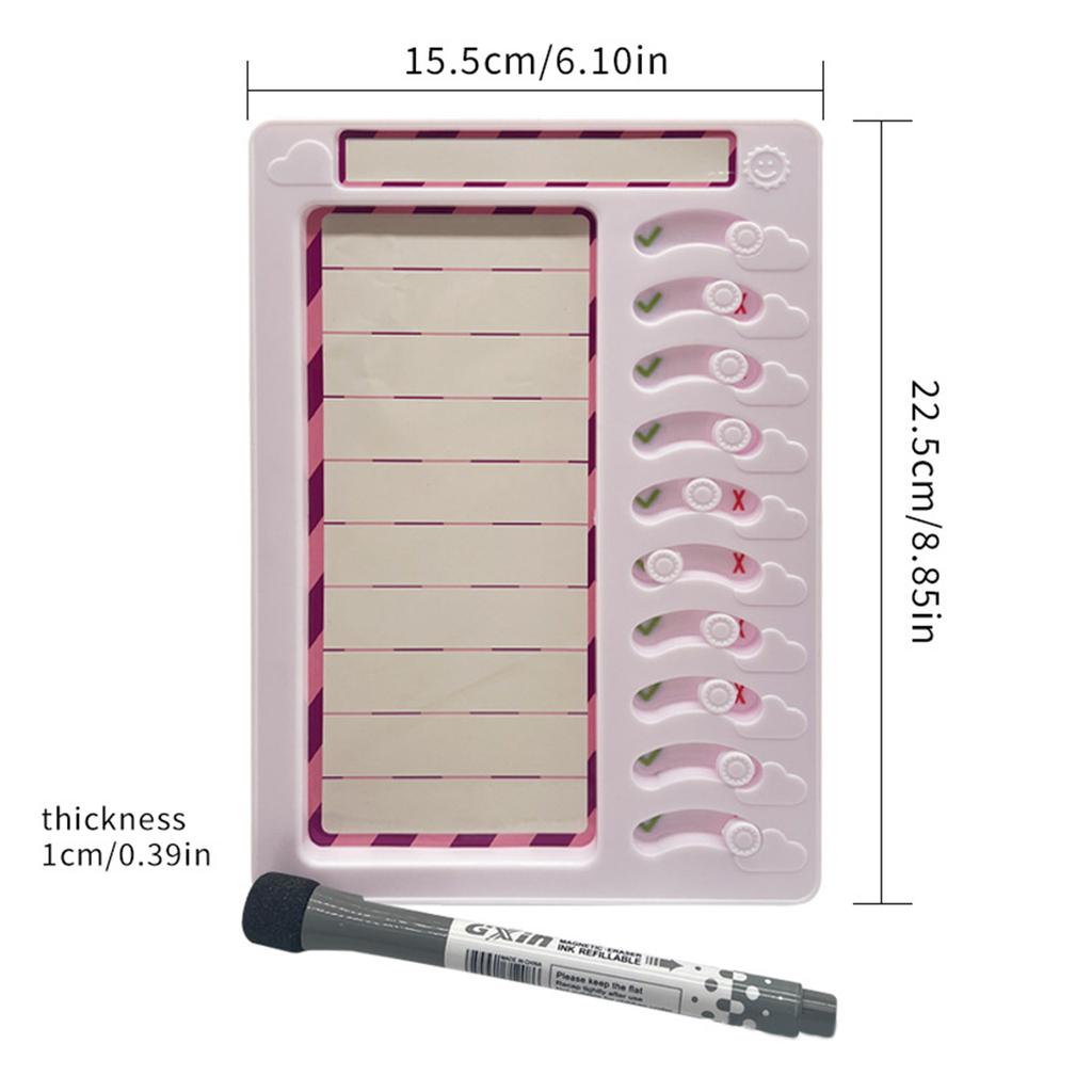 Таблица дел, стираемая доска для планирования списка дел, скользящая таблица распорядка дня, инструменты для борьбы с СДВГ и визуальные расписания для детей и взрослых