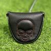 Чехол для гольф-паттера типа «молоток» с магнитной застежкой, из искусственной кожи, с рисунком черепа, для вудов, драйвера, фейрвея, гибрида