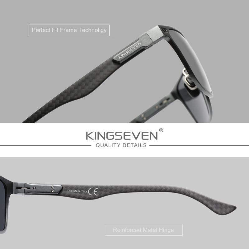 Kingseven Качественные алюминиевые солнцезащитные очки мужские новые дизайнерские женские очки для вождения поляризованные Clycling Eyewear