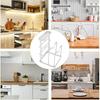 Stainless Steel Pot Lid Stand and Chopping Board Rack for Kitchen Countertop Organization, Storage Block, Space-Saving Cooking Accessory