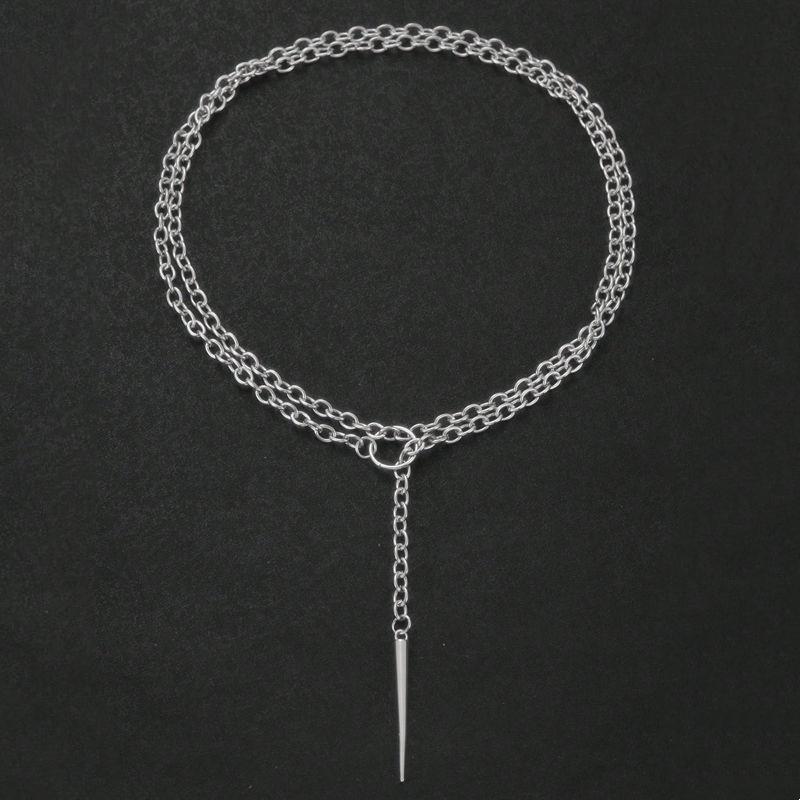 1 шт. Панк ожерелье с шипами, Готическая бижутерия, Преувеличение, Хиппи, Y2k, Ночной клуб, О-кольцо, Чувство дизайна, Чокер для женщин и мужчин