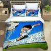 Captain Tsubasa Cartoon Bedding Sets Exquisite Bed Supplies Set Duvet Cover Bed Comforter Set Bedding Set Luxury Birthday Gift
