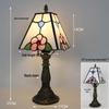 Tiffany Vintage Stained Glass Table Lamp for Bedside or Cafe