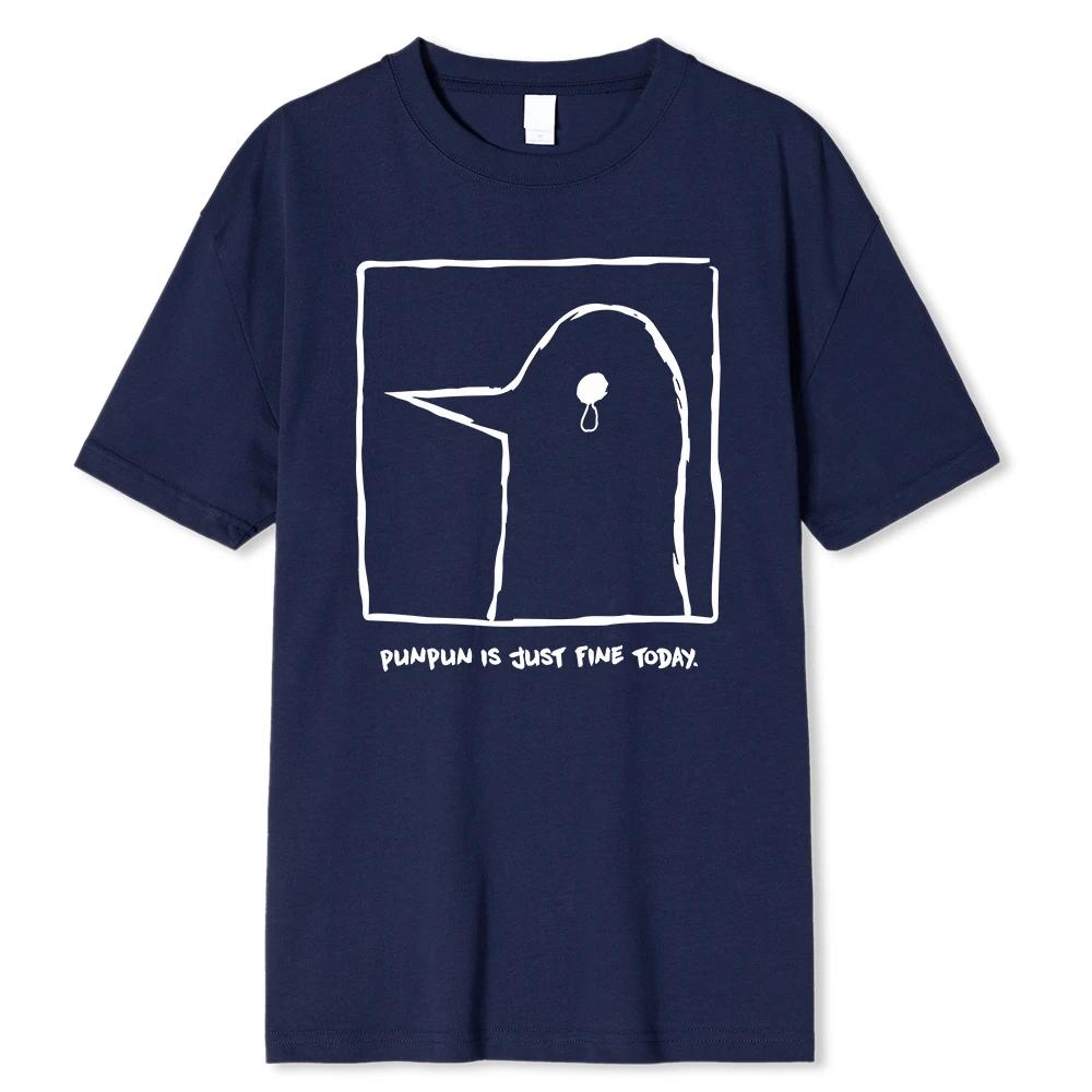 Oyasumi PunPun Modal Print T-Shirts Funny Anime Streetwear Camisetas UnisexShort-sleev Fashion Harajuku Cartoon Tee Shirt