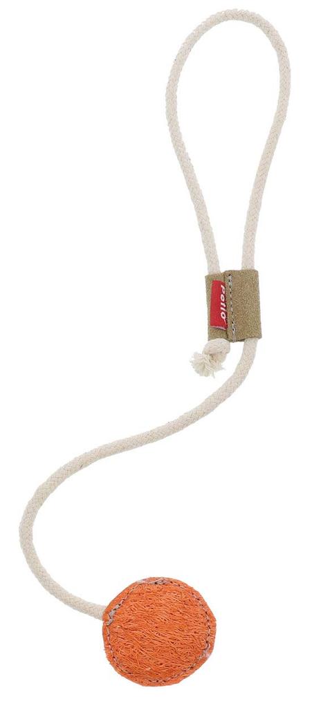 Petio Cat Toy Loofa Leather Dental TOY String Orange