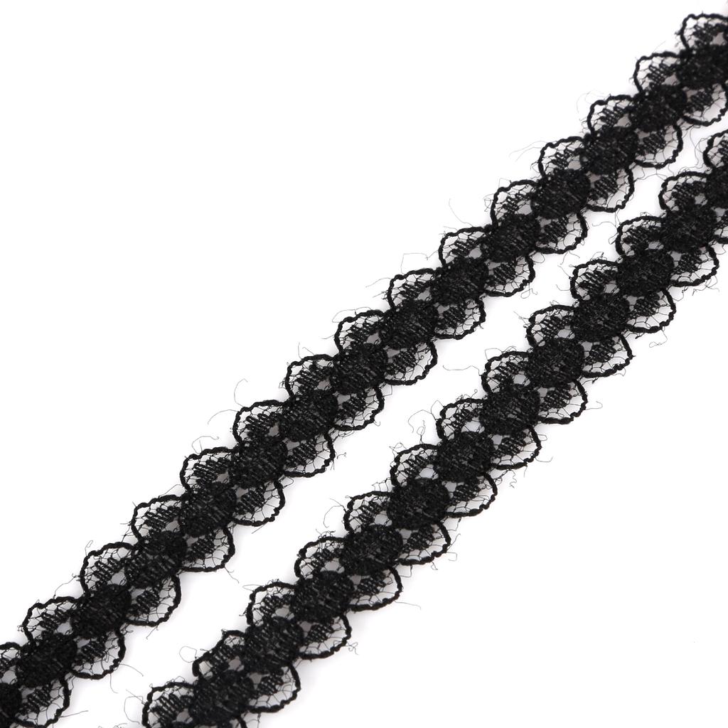 Lace Ribbon 15mm Lace Trim Fabric Embroidered Net Lace Trimmings for Sewing Decoration