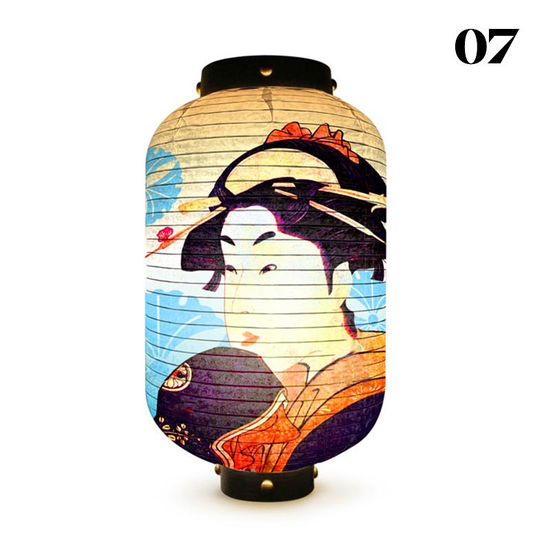 Уличный водонепроницаемый фонарь в японском стиле Ukiyo-e Bistro Ramen Restaurant Izakaya Sign Festival Party Wedding Decor Background