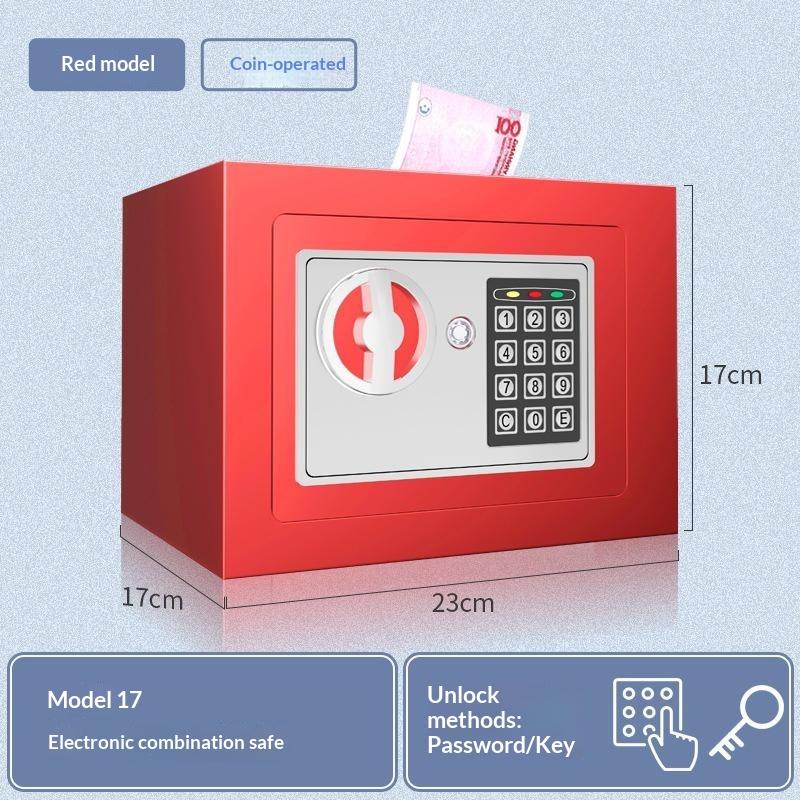 Compact Small Digital Safe Box Password Lock 1PC Anti-Theft Piggy Bank Portable Cash Coin Storage Case for Travel Kids Gift Home