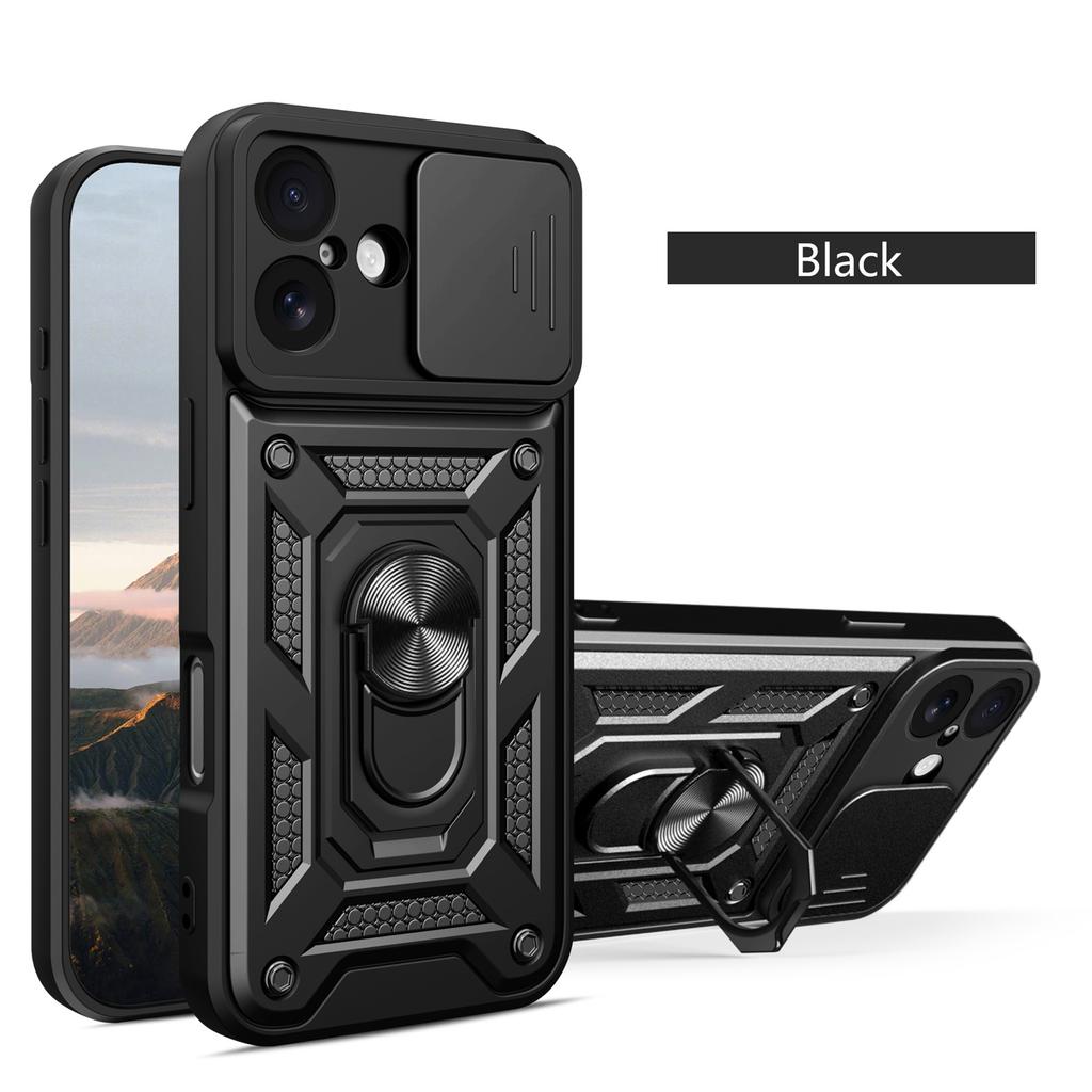Бронированный противоударный чехол для iphone 17 16 15 14 13 12 Pro Max PLus 12 13 mini Автомобильный магнитный держатель Кольцо-подставка Защитная крышка для камеры
