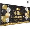 11 стилей Bday Party Decor Happy Birthday Backdrop Birthday Flag Balloons 18th 30th