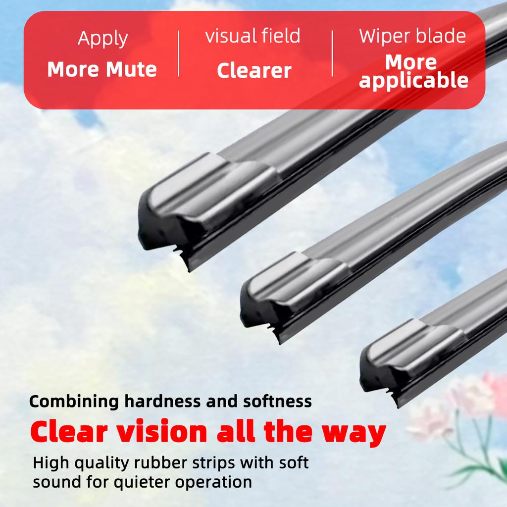 Универсальные автомобильные щетки стеклоочистителя для лобового стекла, J-образный крюк, подходят для всех четырех сезонов года