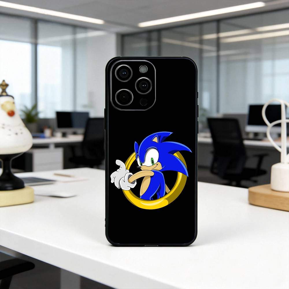 CUTE The H-Hedgehogs S-Sonic-HS Phone Case Silicone Soft For IPhone 17 16 15 14 13 12 11 X XR Plus Pro Max Plus