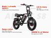 The new 2026 Aike 2000W electric motor with 48V 25AH battery, full suspension shock absorption, off-road electric bicycle.