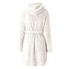 Lady Sleeping Gown Solid Color Hooded Long Sleeves Water Absorption Lady Pajamas for Home