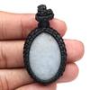 Ювелирные изделия ручной работы Owyhee Blue Opal Macrame Thread Gemstone, ожерелье 20-36''Ad