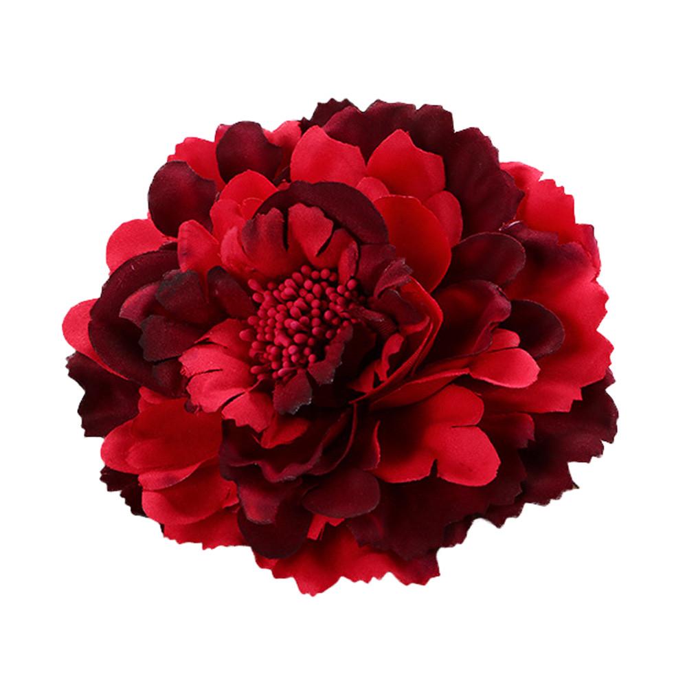 Цветок Пион Заколки Для Волос Свадебная Подружка Невесты Выпускной Фестиваль Шпилька Брошь