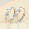 Dainty Small Hearts Women Hoop Earring Versatile Low-key Girl Daily Accessories Love Jewelry Valentine's Day Gift Earring