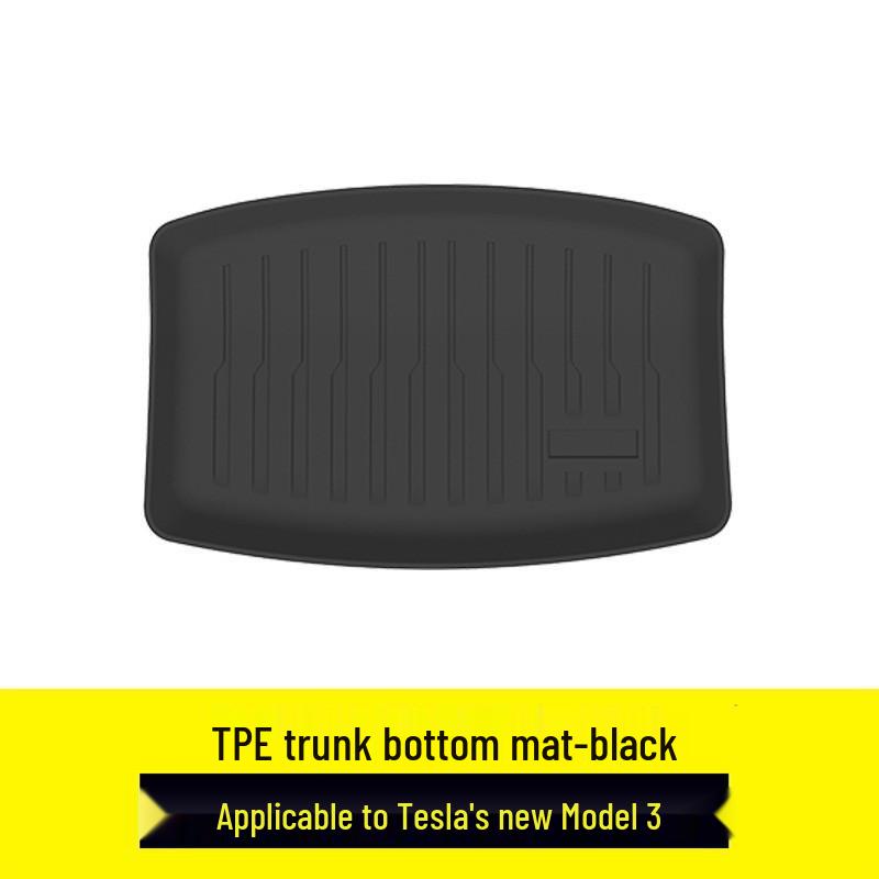 Водонепроницаемые, устойчивые к пятнам коврики из ТПЭ для Tesla Model Y 2025 года, изготовленные на заказ для переднего и заднего багажников.