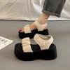 With Skirt Platform Sandals Women's Summer Wear High-end New Temperament Versatile Wedge Shoes