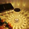 New Led Crystal Table Lamp Rechargeable Touch Colorful Atmosphere Light Night Dimmable Crystal Led Desk